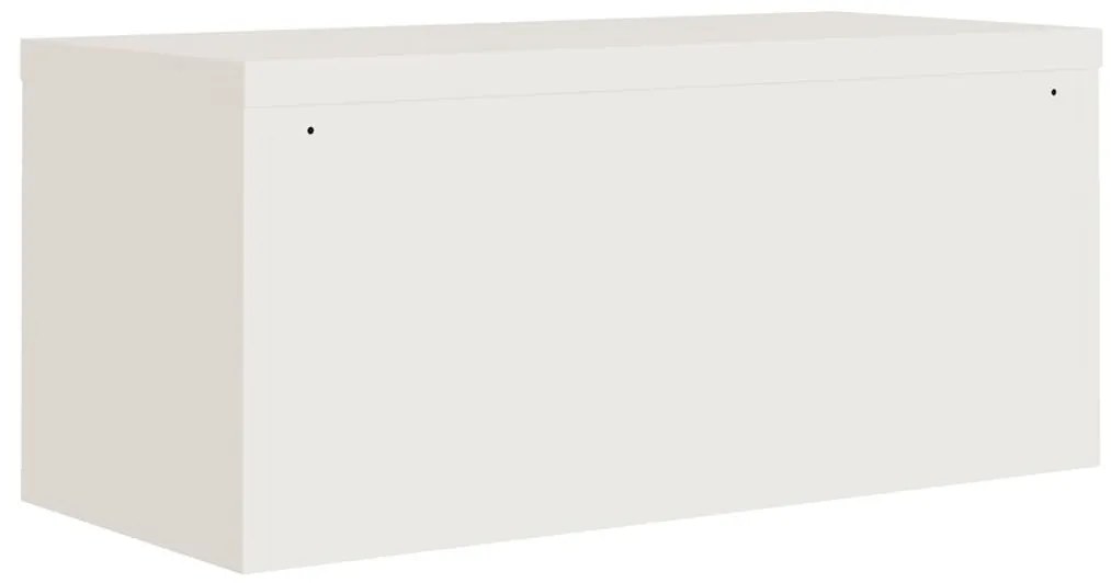 vidaXL Αρχειοθήκη Λευκή 90 x 40 x 180 εκ. Ατσάλινη