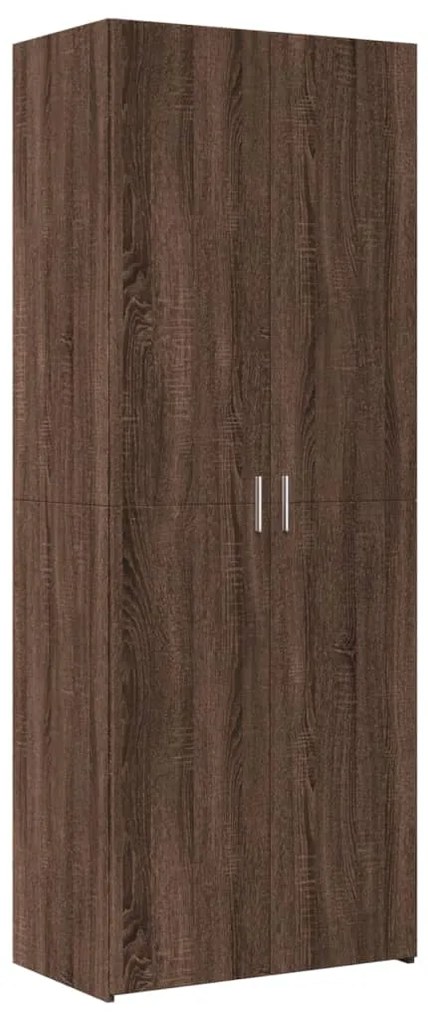 vidaXL Ντουλάπι Καφέ Δρυς 70x42,5x185 εκ. από Επεξεργασμένο Ξύλο
