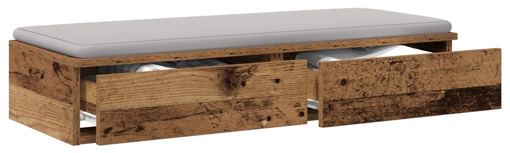vidaXL Συρτάρια Κρεβατιού Παλιό Ξύλο 75x36,5x16,5 εκ Φτιαγμένο από Ξύλο