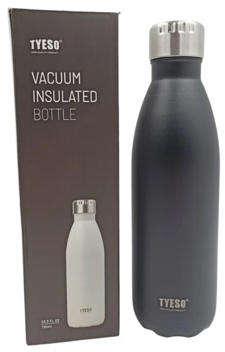 ΑΝΟΞΕΙΔΩΤΟ ΜΠΟΥΚΑΛΙ ΘΕΡΜΟΣ 750ml ΜΑΥΡΟ TS-8842-TS-8842