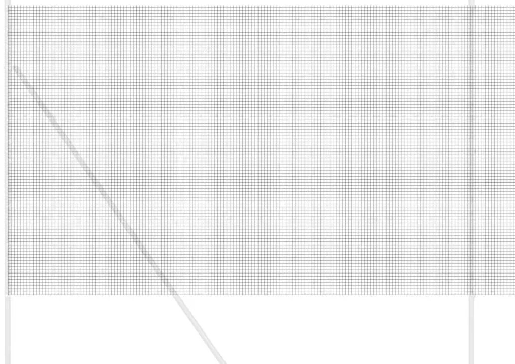 vidaXL Συγκολλητός φράχτης από σύρμα Γκρι 1.5 x 50 m Ατσάλι