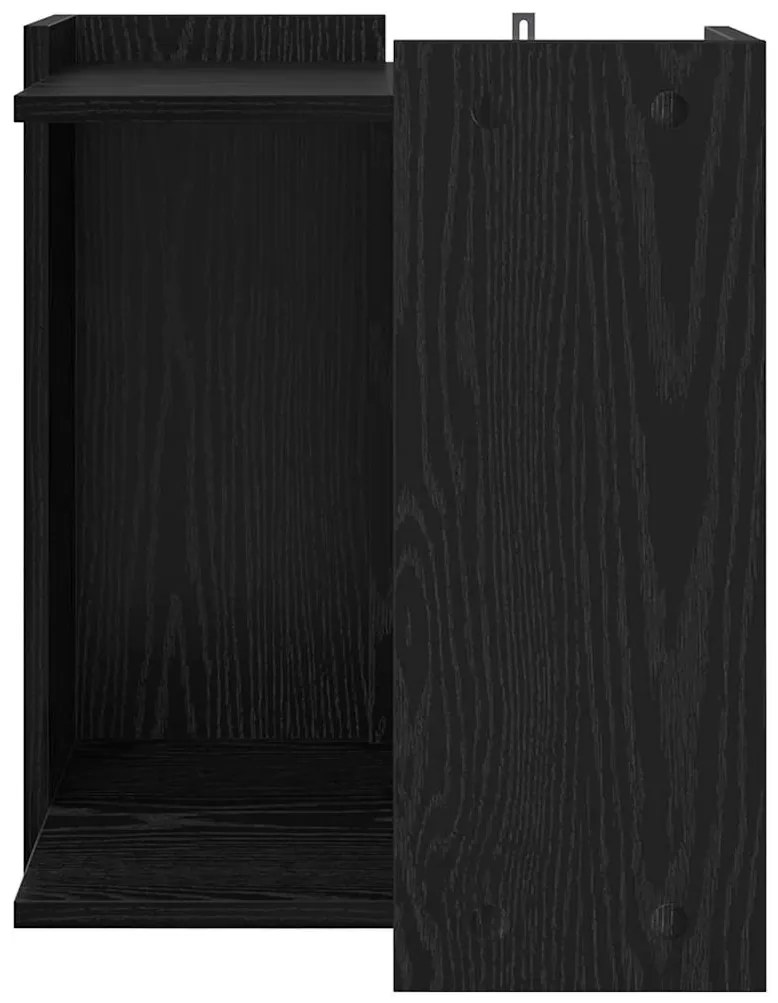 vidaXL Κλουβί για την αμυντική λεκάνη γάτας Μαύρη Οξυά