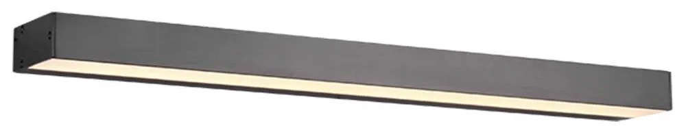 Φωτιστικό Τοίχου - Απλίκα Rocco 283916032 8W Led 60x3,6cm Black Mat Trio Lighting Aluminium