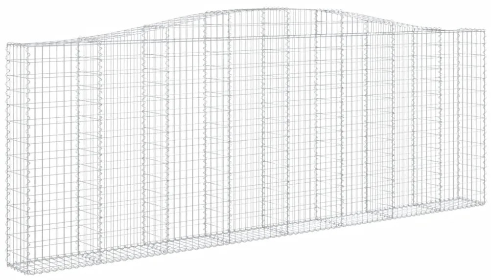 vidaXL Συρματοκιβώτια Τοξωτά 10 τεμ. 400x30x140/160 εκ. Γαλβαν. Ατσάλι