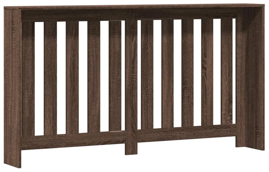 vidaXL Κάλυμμα Καλοριφέρ Καφέ Δρυς 149x20x82 εκ. Επεξεργασμένο Ξύλο