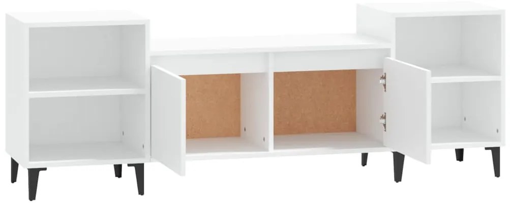 vidaXL Έπιπλο Τηλεόρασης Λευκό 160 x 35 x 55 εκ. Επεξεργασμένο Ξύλο