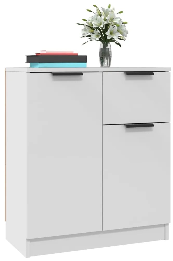 vidaXL Ντουλάπια 2 τεμ. άσπρο 60x30x70 εκ. Επεξεργασμένο Ξύλο