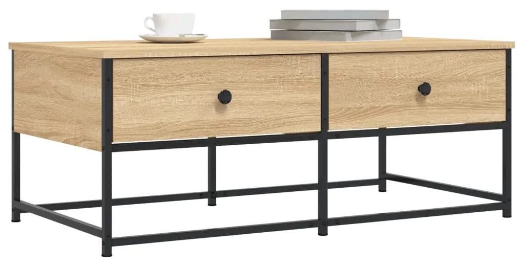 vidaXL Τραπεζάκι Σαλονιού Sonoma Δρυς 100x51x40 εκ. Επεξεργασμένο Ξύλο