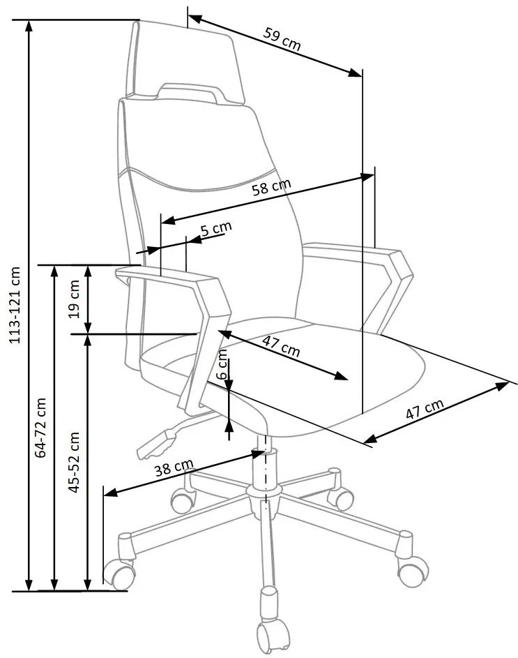 OLAF office chair DIOMMI V-CH-OLAF-FOT-POPIEL