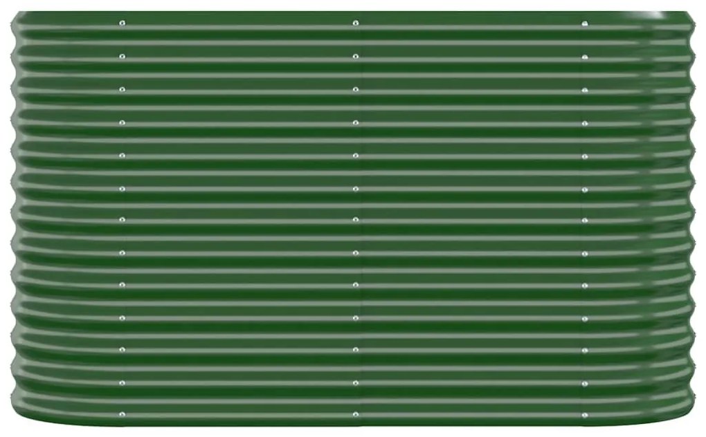 vidaXL Ζαρντινιέρα Πράσινη 114x40x68 εκ Ατσάλι με Ηλεκτρ. Βαφή Πούδρας