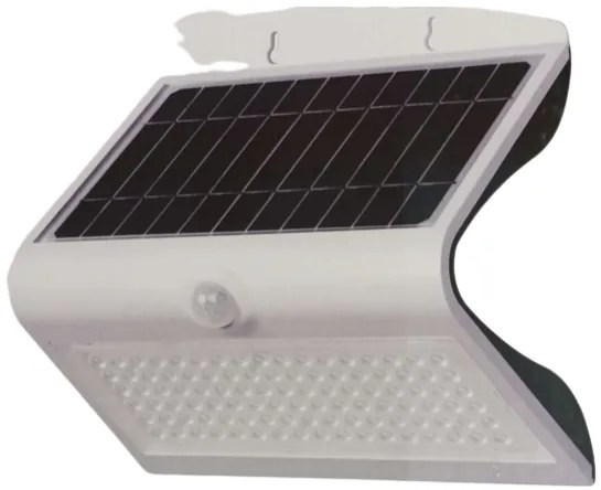 V-TAC Στεγανό Ηλιακό Φωτιστικό 8W 90° Επιτοίχιας Τοποθέτησης IP65 με Ανιχνευτή Κίνησης και Αισθητήρα Φωτός και Φυσικό Λευκό Φως σε Λευκό Χρώμα 8278