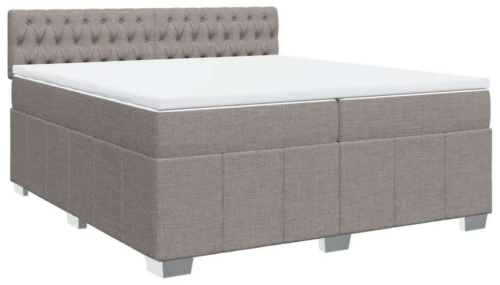 ΚΡΕΒΑΤΙ BOXSPRING ΜΕ ΣΤΡΩΜΑ TAUPE 200X200 ΕΚ. ΥΦΑΣΜΑΤΙΝΟ 3287186