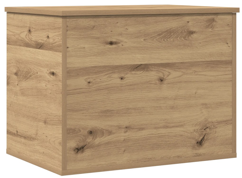 vidaXL Κουτί Αποθήκευσης με Καπάκι σε Στυλ Artisan Oak 60x42x46 εκ Επεξεργασμένο Ξύλο