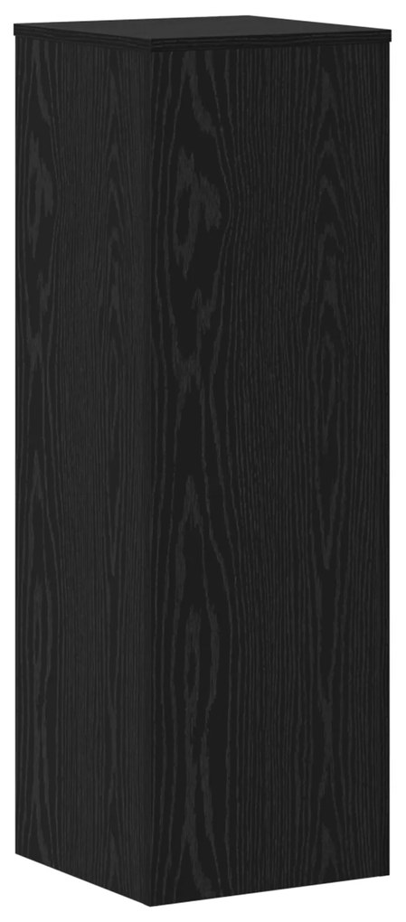 vidaXL Ράφια Φυτών 2 τεμάχια Μαύρης Δρυς 33 x 33 x 100 εκ, Φτιαγμένα από Ξυλεία