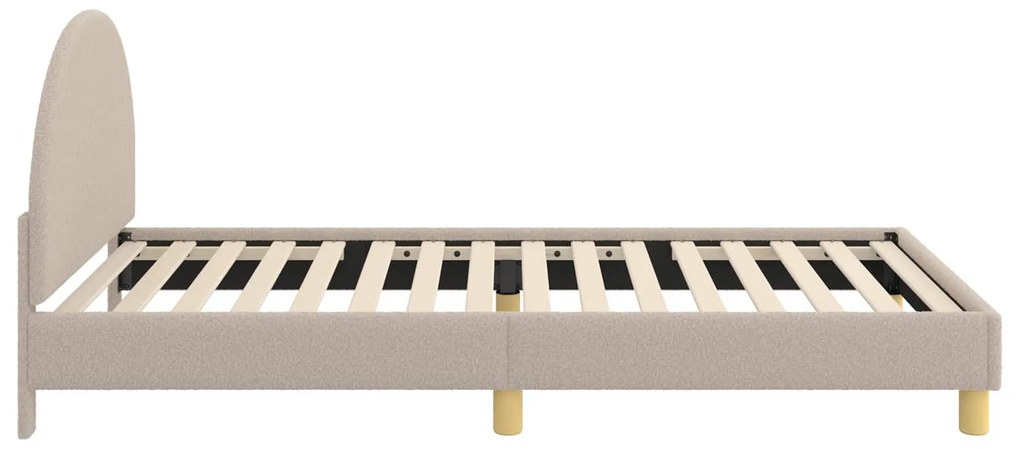 vidaXL Κρεβάτι Παιδικής Κρεβατοκάμαρας με Κεφαλάκι Ανοιχτό γκρι