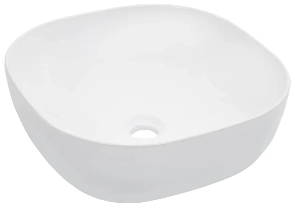 vidaXL Νιπτήρας Λευκός 42,5 x 42,5 x 14,5 εκ. Κεραμικός