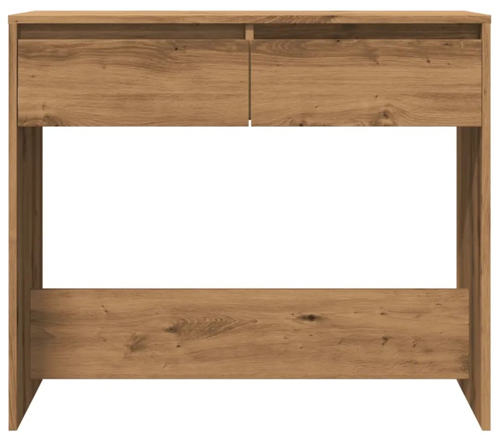vidaXL Τραπέζι Κονσόλα Αρτισιανή Δρυς 89x41x76,5 εκ Επεξεργασμένο Ξύλο