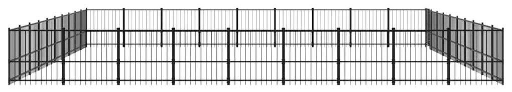 Κλουβί Σκύλου Εξωτερικού Χώρου 84,68 μ² από Ατσάλι - Μαύρο