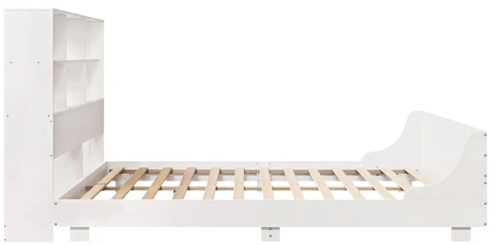 vidaXL Σκελετός Κρεβ. Χωρίς Στρώμα Λευκό 180x200 εκ Μασίφ Πεύκο