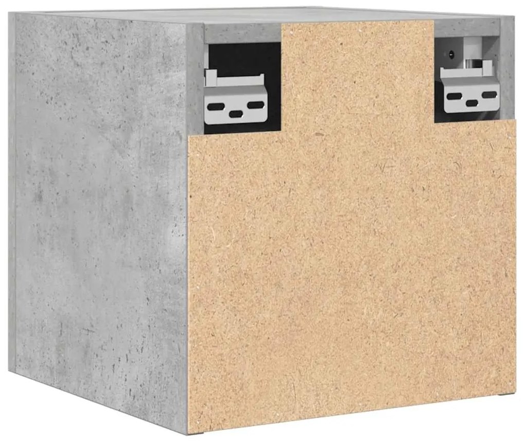 vidaXL Έπιπλο Τηλεόρασης Κρεμαστό Γκρι Σκυρ. 30,5 x 30 x 30 εκ.