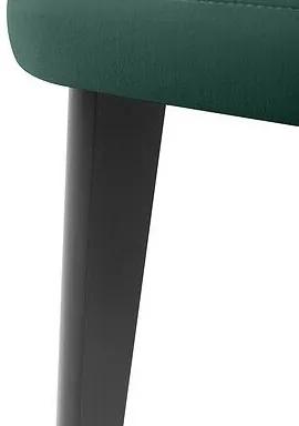 Καρέκλα Boston 369, Μαύρο, Πράσινο, 79x48x55cm, 14 kg, Ταπισερί, Ξύλινα, Φυσικό ξύλο καπλαμά | Epipla1.gr