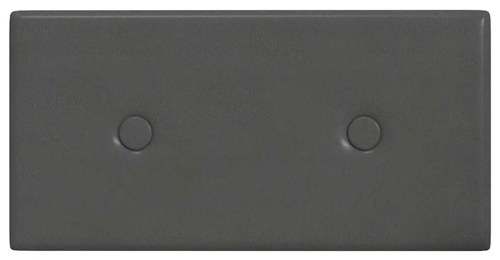 vidaXL Πάνελ Τοίχου 12 τεμ. Γκρι 30 x 15 εκ. 0,54 μ² Συνθετικό Δέρμα