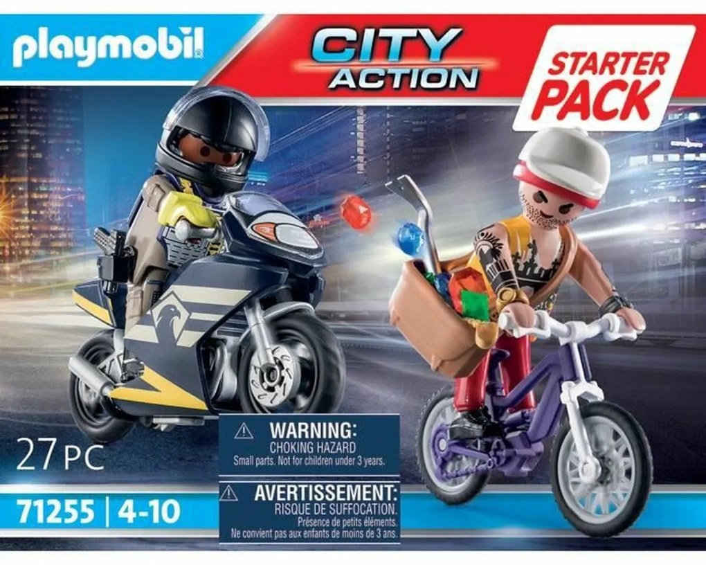 Playset Οχημάτων   Playmobil City Action - Agent and Thief 71255         27 Τεμάχια