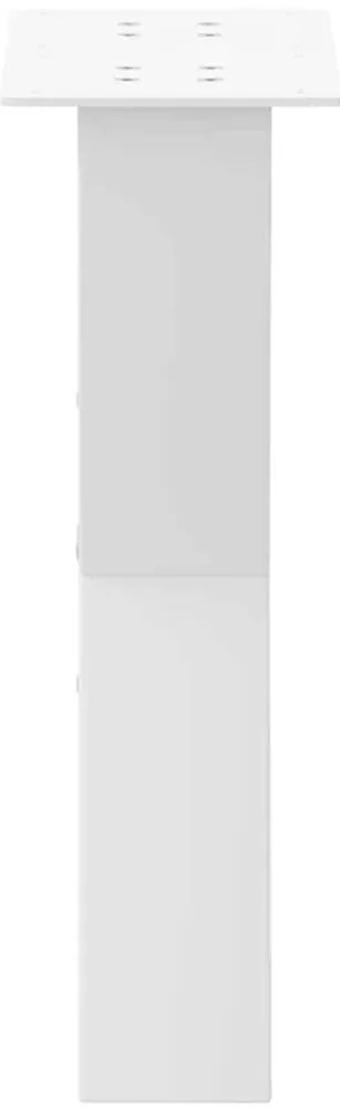 vidaXL Πόδια Τραπεζιού Σαλονιού σε Σχήμα Χ, 2 τεμ. Λευκά 38x(42-43) εκ. Ατσάλι