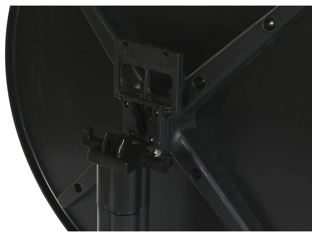 Τραπεζαρία Home ESPRIT Μαύρο Μέταλλο πολυπροπυλένιο 80 x 80 x 75 cm