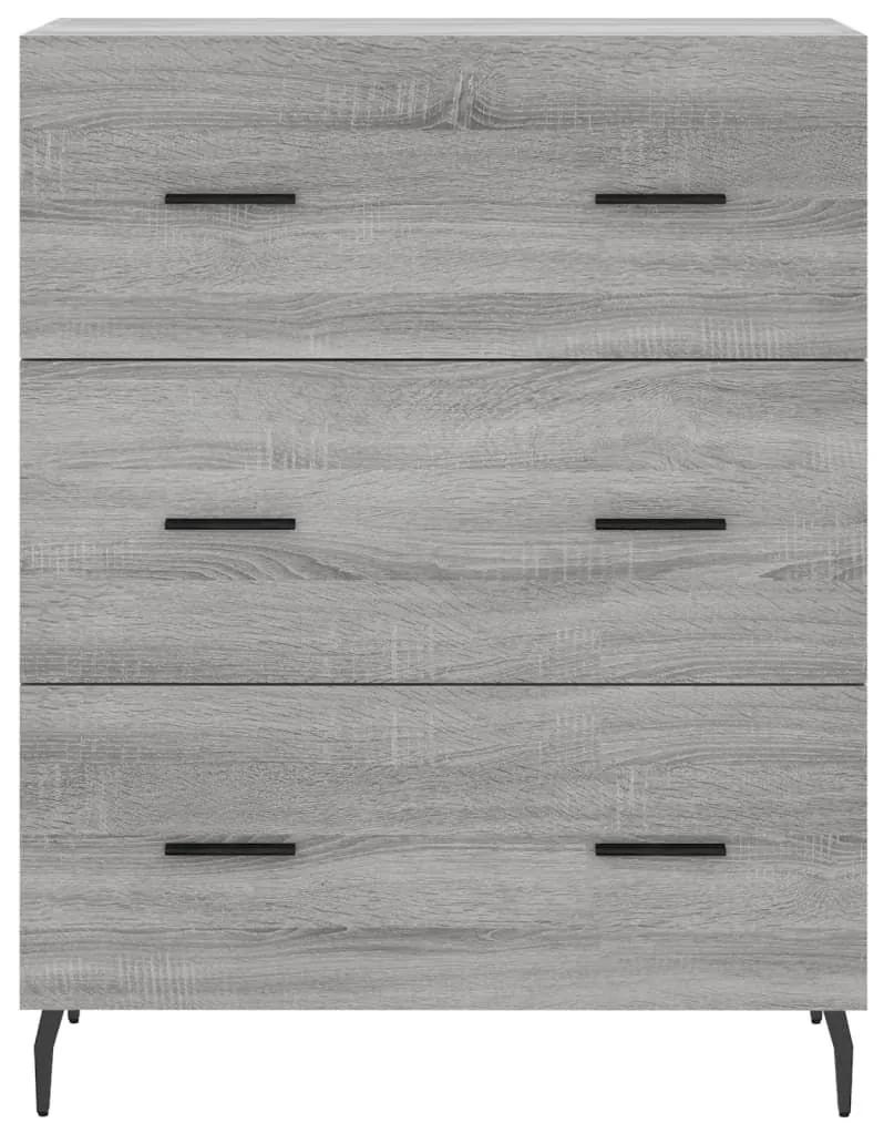 Ντουλάπι Γκρι Sonoma 69,5 x 34 x 180 εκ. Επεξεργασμένο Ξύλο - Γκρι
