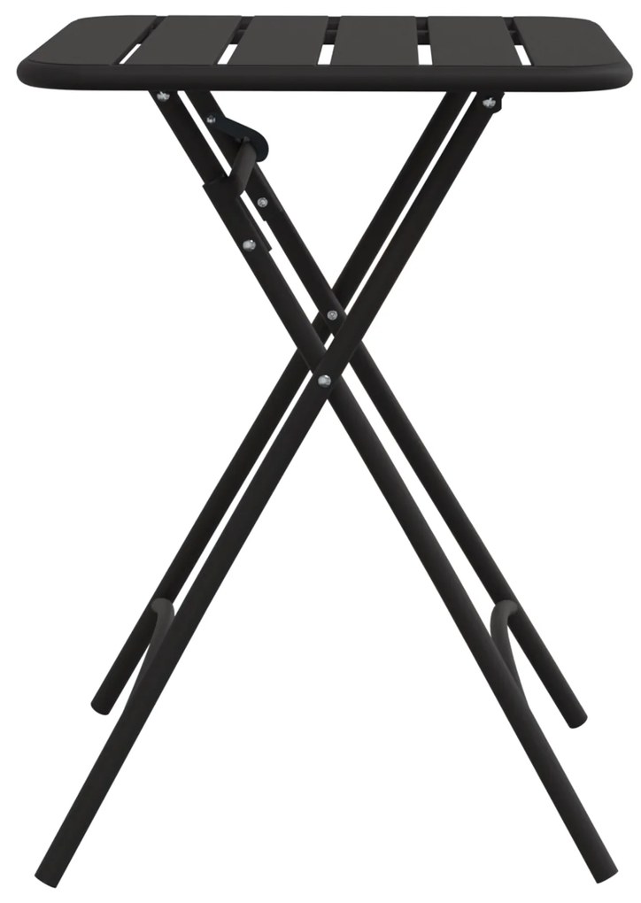 vidaXL Πτυσσόμενο Τραπέζι Κήπου - Ανθρακί - 55x55x73 εκ. - Ατσάλι