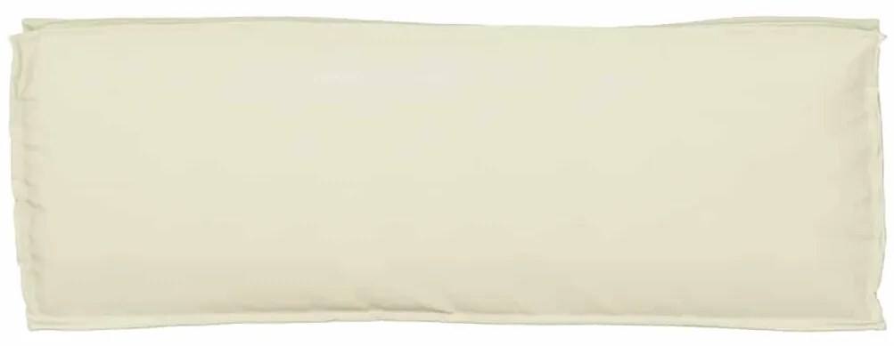 vidaXL Μαξιλάρι παλέτας για πάγκο Κρεμ 110 x 40 x 8 εκ Ύφασμα Oxford