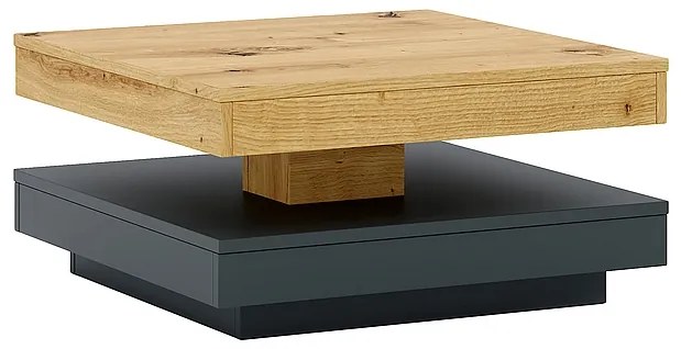 ŁAWA COTTO DĄB ARTISAN / ANTRACYT 67X67 DIOMMI-80-3611
