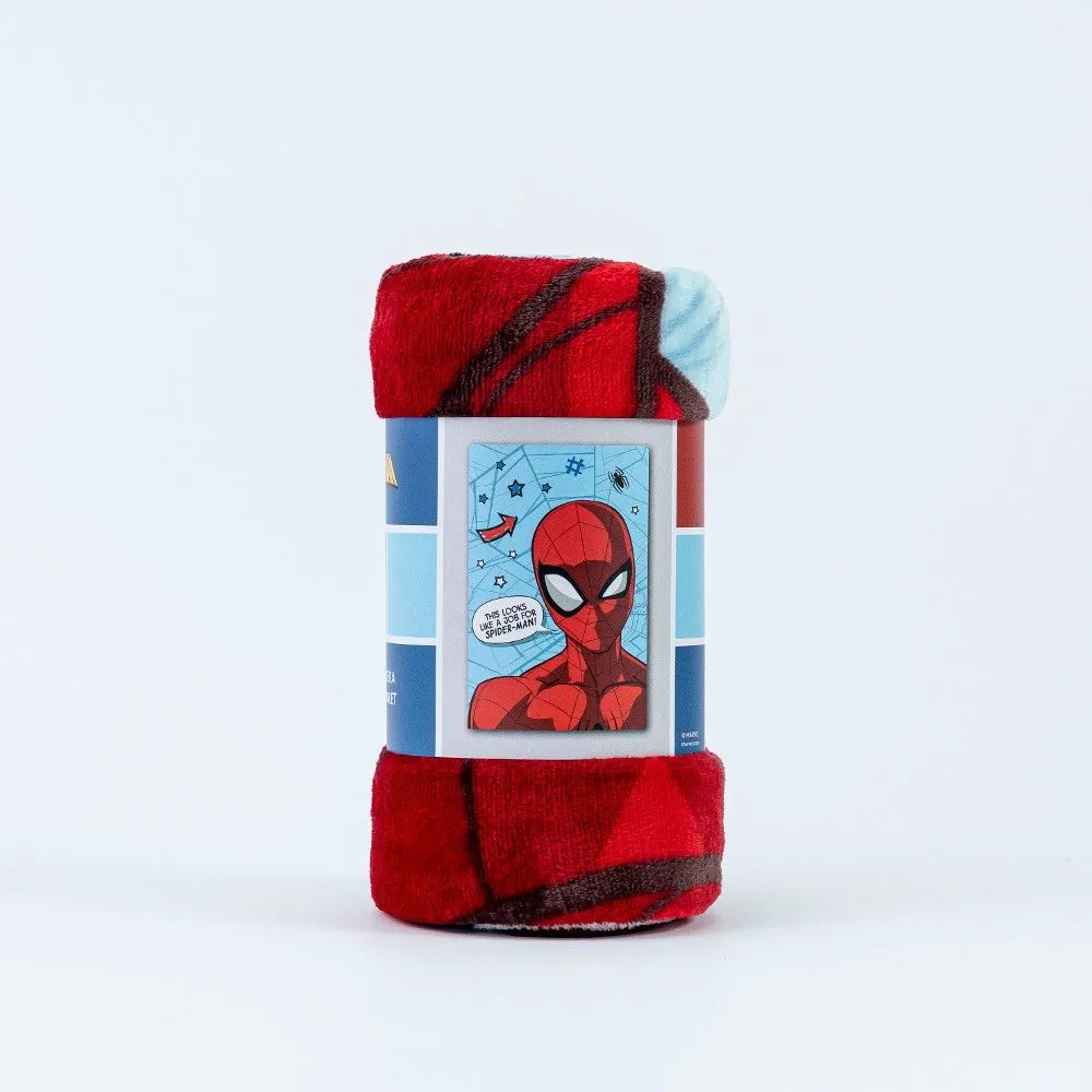 Borea Κουβέρτα Flannel Spiderman Job 100 x 150 cm Σιέλ