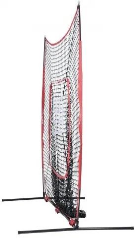 VEVOR 7x7 ft Baseball Softball Practice Net, Portable Baseball Training Net for Hitting Catching Pitching, Backstop Baseball Equipment with Bow Frame, Carry Bag, Strike Zone, Ball, Tee, Ball Collector