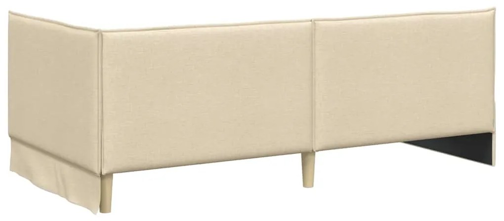 vidaXL Κρεβάτι Γωνίας με κεφαλάρι Κρεμ 80 x 200 cm ύφασμα