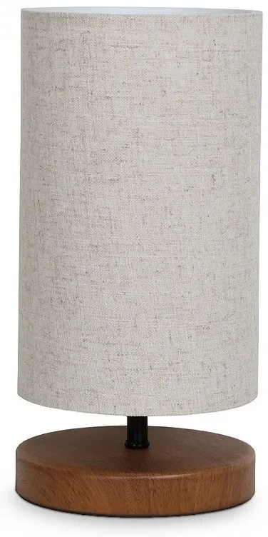 Megapap Φωτιστικό Επιτραπέζιο Winkler Wicker Ύφασμα/Ξύλο/Μέταλλο Ανοιχτό Καφέ
