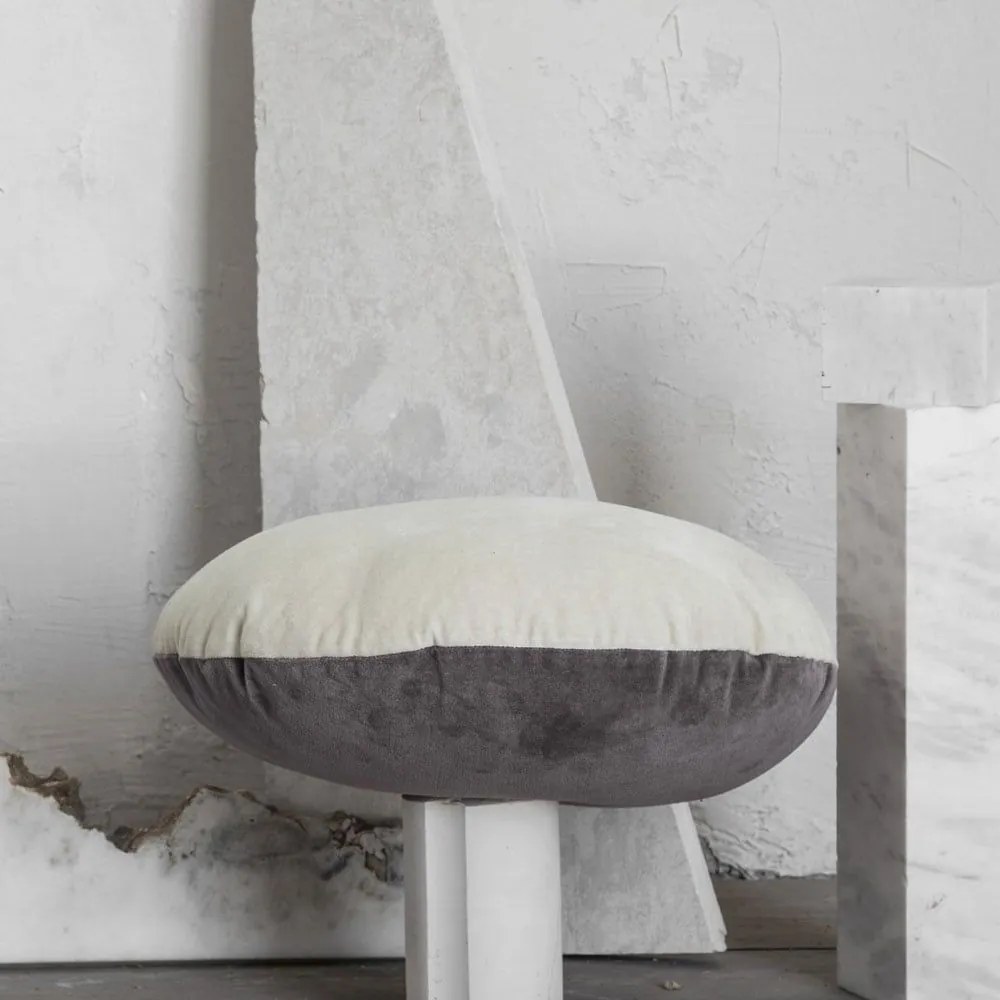 Μαξιλάρι Διακοσμητικό (Με Γέμιση) - Velvety Beige/Grey Nima 45X45 45x45cm Cotton-Velor