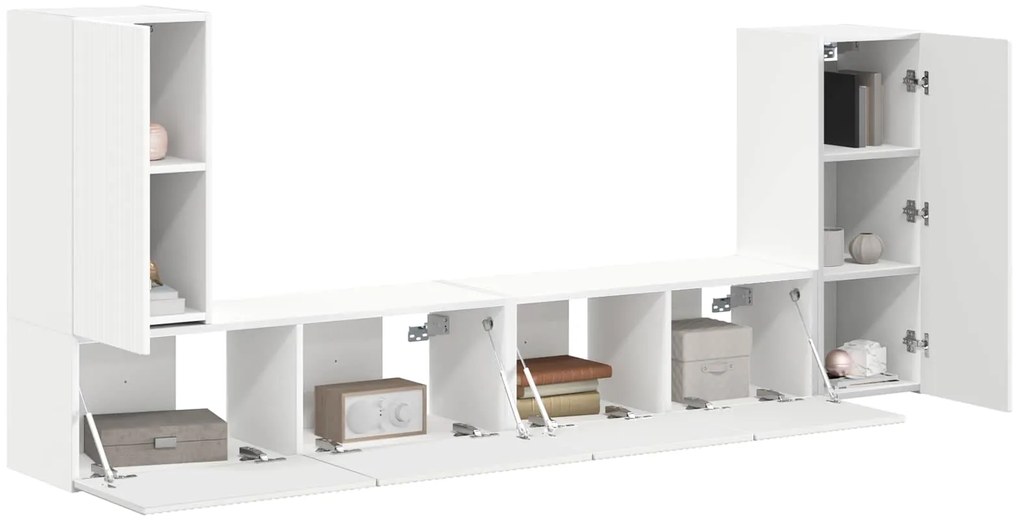 vidaXL 4 pcs Λευκό