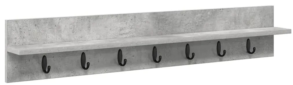 vidaXL Τοίχου Κρεμάστρα Επιτοίχιο Σκυρόδεμα Γκρι 100 x 10,5 x 18 εκ