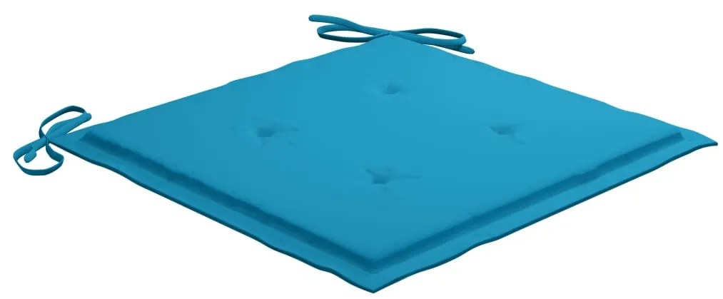 vidaXL Καρέκλες Κήπου 2 τεμ. από Μασίφ Ξύλο Teak με Μαξιλάρια