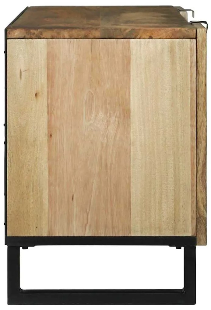 vidaXL Ντουλάπα TV με συρτάρι Καφέ 105 x 33 x 46 εκ Μασίφ ξύλο μάνγκο