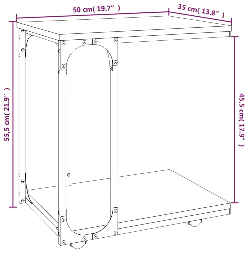 ΒΟΗΘΗΤΙΚΟ ΤΡΑΠΕΖΙ ΜΕ ΡΟΔΕΣ ΚΑΦΕ ΔΡΥΣ 50X35X55,5 ΕΚ. ΕΠΕΞ. ΞΥΛΟ 825811