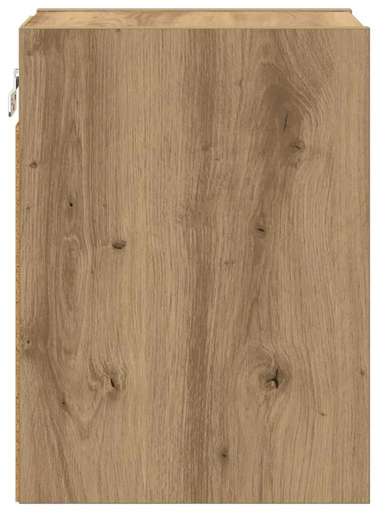 vidaXL Κρεμαστό ντουλάπι με αποθήκευση Artisan Oak 20 x 29,5 x 40 εκ.