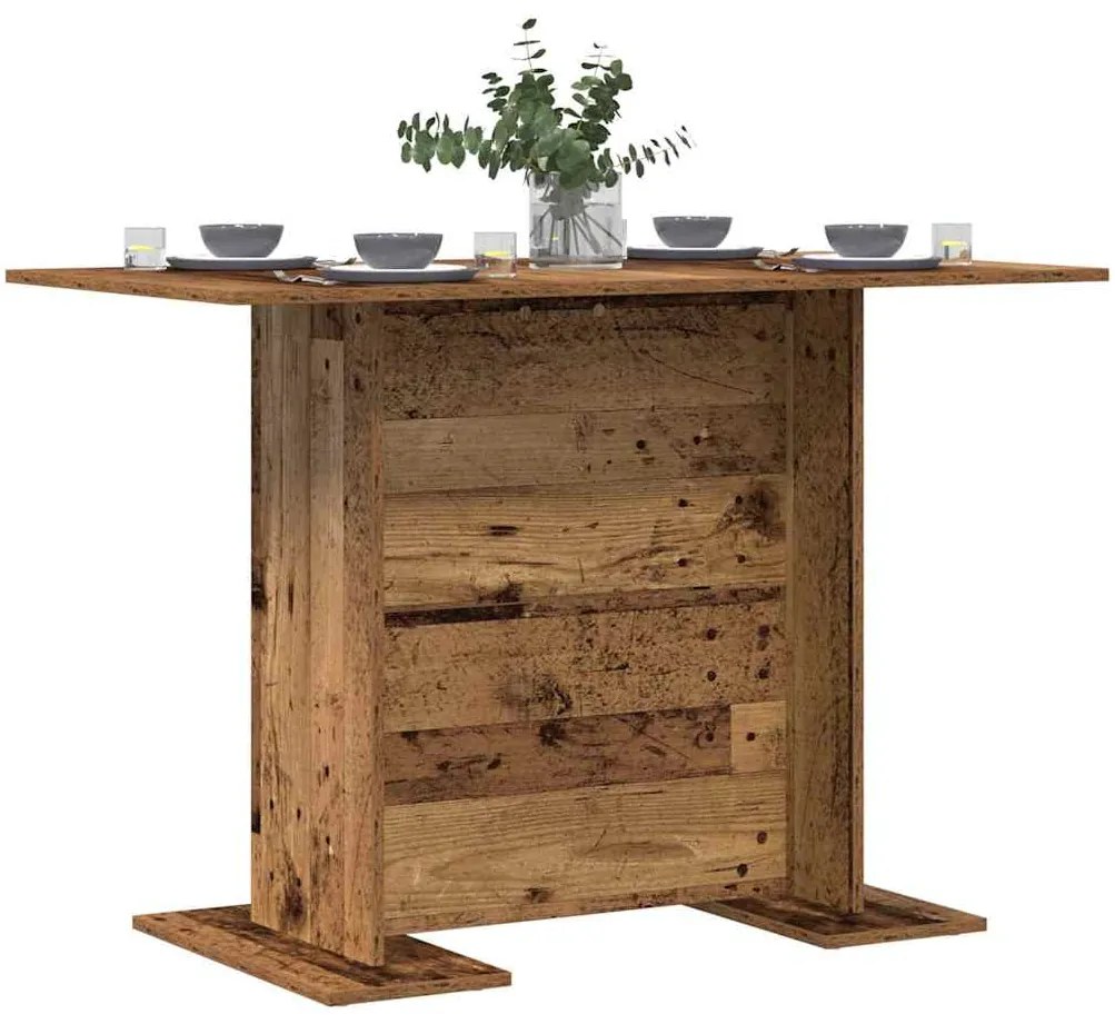 vidaXL Τραπεζαρία Παλιό ξύλο 110 x 60 x 75 cm Επεξεργασμένο ξύλο