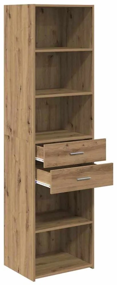 vidaXL Highboard Artisan Oak 50 x 42,5 x 185 εκ. Επεξεργασμένο ξύλο