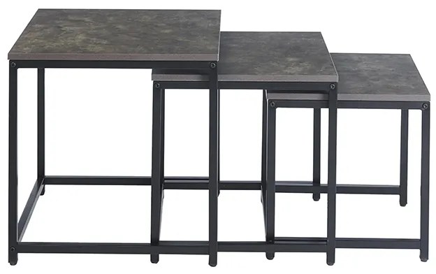 NOLAN SET 3 ΤΜΧ ΤΡΑΠΕΖΑΚΙΑ CEMENT