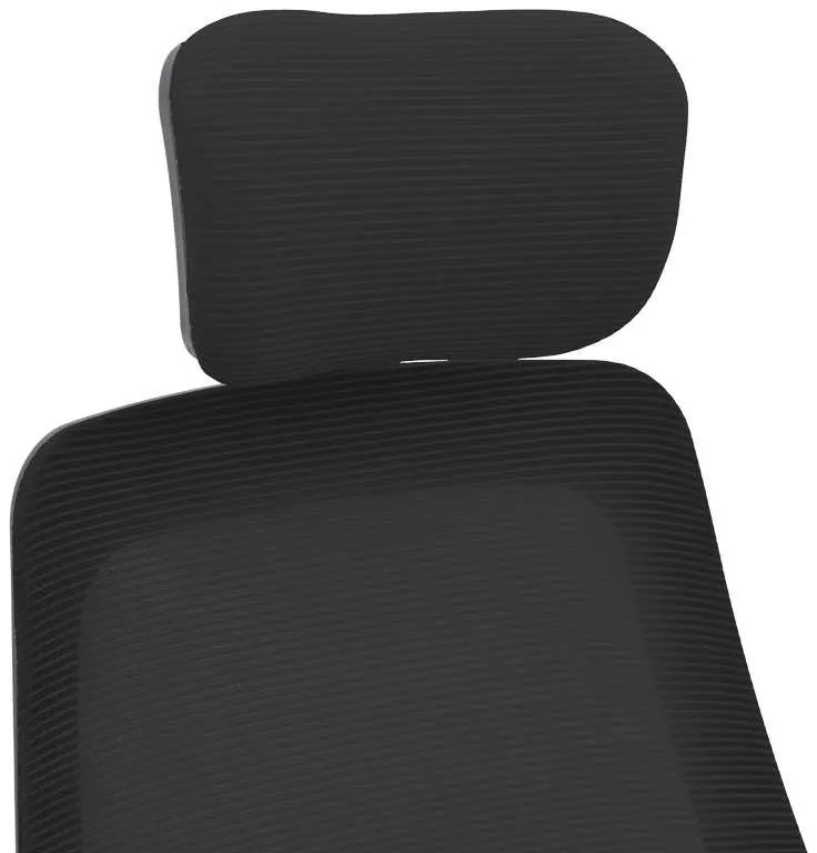 Καρέκλα γραφείου Peja pakoworld mesh ύφασμα μαύρο 58x60x107-117εκ
