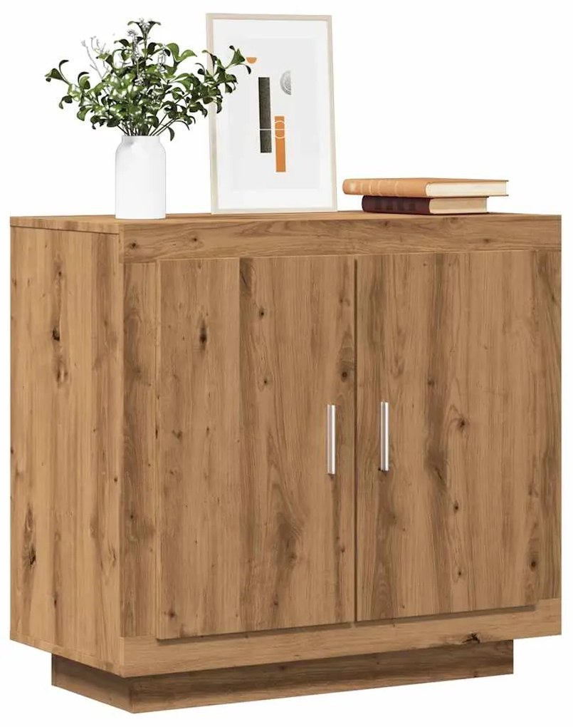 Μπουφές Τεχνίτης Δρυς 80x40x75 εκ. από Επεξεργασμένο Ξύλο