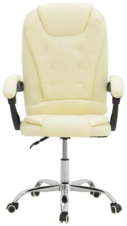 Καρέκλα γραφείου διευθυντή Kardi pakoworld μπεζ pu 66x64x117εκ